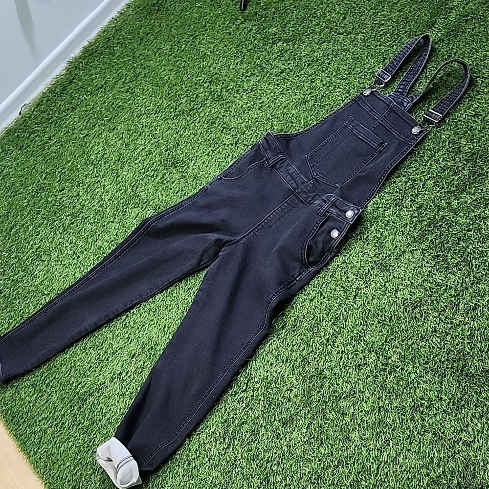 Joe Fresh Black and Gray Garment Overalls